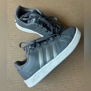 Adidas Kids Charcoal Gray Sneakers